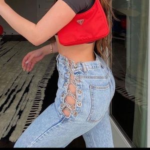 fashion nova chain pants